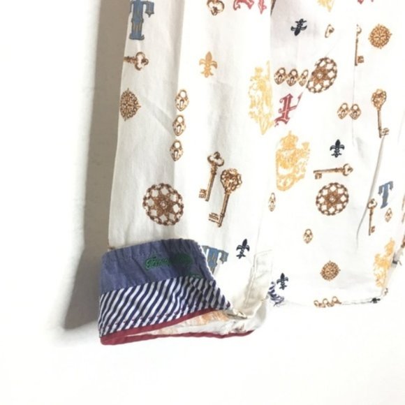 Tommy Hilfiger LS Button Up Shirt White Keys ac291 - Picture 7 of 8